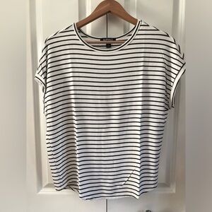 BUFFALO DAVID BITTON Women’s SM Sort sleeve striped blouse shirt